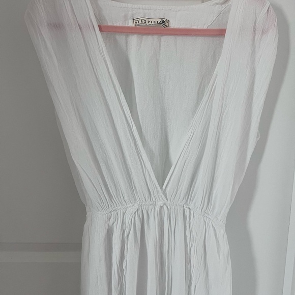 Seaspice White Cotton Coverup Jumpsuit Size Large - Picture 7 of 8